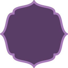 Ornate Purple Decorative Element