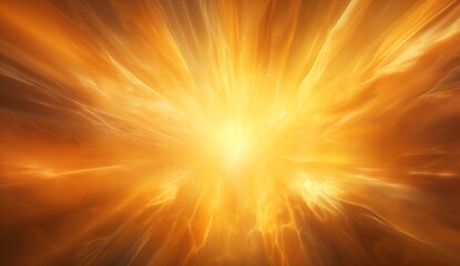 Fototapeta premium Abstract Golden Radiance Explosion Bright Energy Burst Background