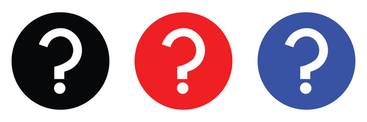 Question mark silhouette isolated on white background. Question mark icon vector illustration design. Vector Illustration . 