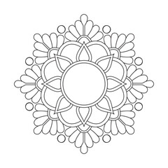 Creative Mandala Flower Pages for Relaxation