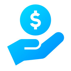 Payment Icon. Payment, Money, Receive, Cash, Coin, Income, Earnings, Funds, Revenue. Vector Icon Illustration