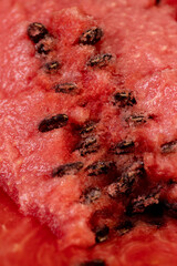 sweet fresh red watermelon pulp