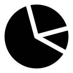 Pie Chart Icon. Pie Chart, Data, Graph, Statistics, Analysis, Report, Metrics, Insights. Vector Icon Illustration