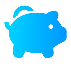 Piggy Bank Icon. Piggy Bank, Savings, Deposit, Fund, Money, Investment, Cash, Growth. Vector Icon Illustration