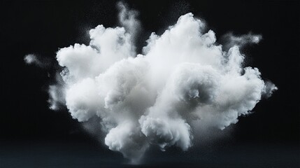 Whisps of Serenity: Captivating photo of a luminous cloud formation, gracefully suspended against a serene backdrop, offering a visual representation of purity and ethereal beauty.