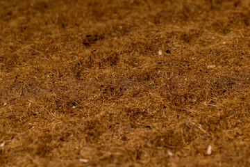 a part of a used coconut mattress to ensure hardness