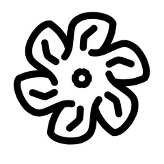illustration flower with white background