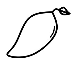 vector illustration of a mango