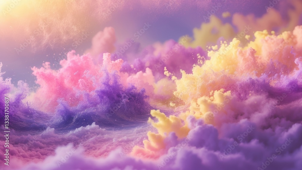 Aufkleber abstract vibrant soft and luminous gradient grain noise texture background