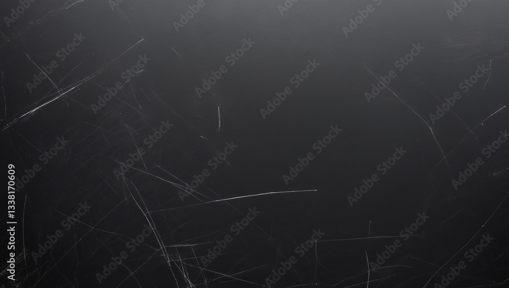 Poster abstract background featuring white scratches on a black background with empty space for copying. ov