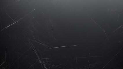 Abstract background featuring white scratches on a black background with empty space for copying. Overlay texture for your creative design and art.