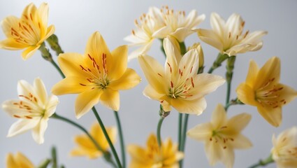 Obraz premium A fresh real flower for Lunar New Year isolated on white