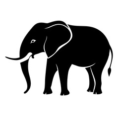Obraz premium The icon of an elephant is ideal for wildlife themes.