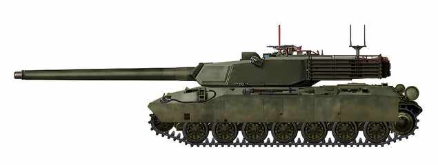 New MBT concept on a new chassis and a 120mm gun © Tikros