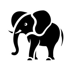 Cute, playful baby elephant vector, perfect for children's products and educational content.