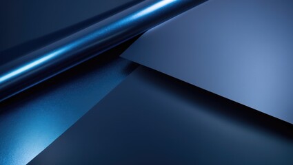 Blue metallic paper backdrop featuring a shiny gradient and smooth, layered texture. Rich tones along with a sleek, glossy finish produce a refined, elegant, and luxurious design.