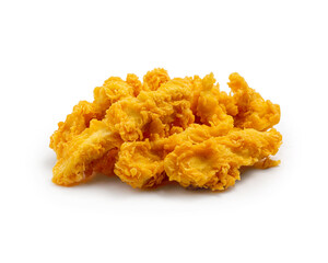 Chicken nuggets, on a white background, isolated.