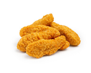 Chicken nuggets, on a white background, isolated.