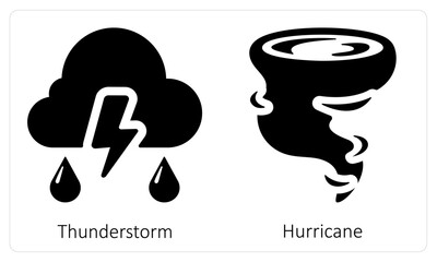 Thunderstorm and Hurricane