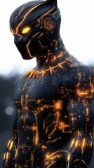 Black Panther Futuristic Superhero Armor