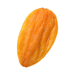 Dried mango slice with vibrant orange color, perfect for snacking or cooking