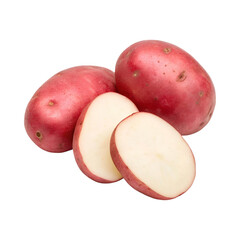 Fresh red potatoes with smooth skin and creamy interior, perfect for cooking