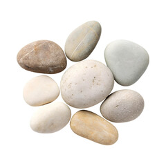 Natural stones in various shapes and colors, perfect for decoration or landscaping