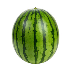 Fresh watermelon with vibrant green stripes, perfect for summer enjoyment