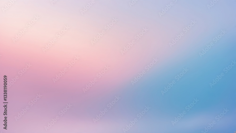 Poster soft light background, blurry colorful gradient pattern, empty digital screen or website design