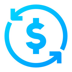 Transfer Icon. Transfer, Payment, Receive, Transaction, Exchange, Deposit, Withdraw, Send. Vector Icon Illustration