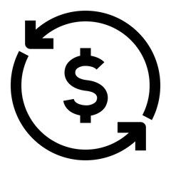 Transfer Icon. Transfer, Payment, Receive, Transaction, Exchange, Deposit, Withdraw, Send. Vector Icon Illustration