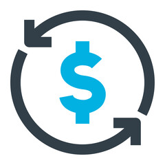 Transfer Icon. Transfer, Payment, Receive, Transaction, Exchange, Deposit, Withdraw, Send. Vector Icon Illustration
