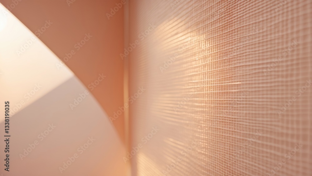 Poster minimalist and modern abstract background featuring a subtle, textured grid pattern. the warm and el