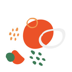 Abstract Dots Shape