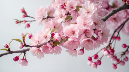 Obraz premium Blossoming cherry tree blossoms.