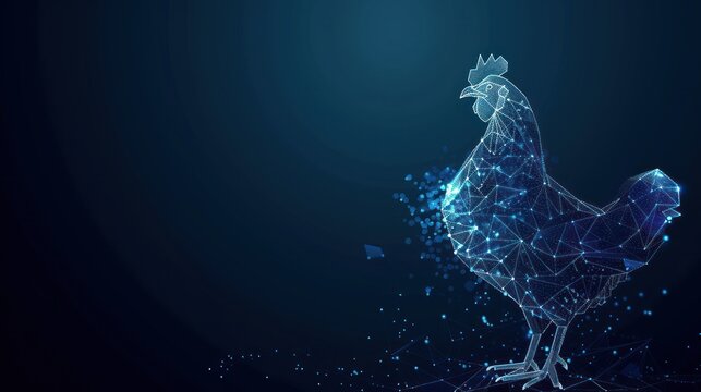 Abstract Chicken Illustration