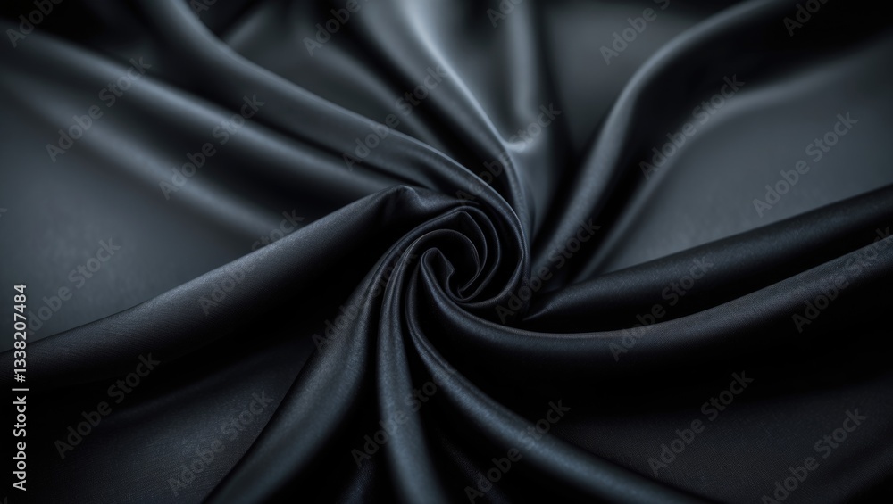 Poster close-up view of fabric texture. smooth, soft material featuring delicate folds. ideal for textile d