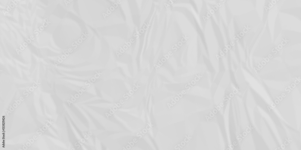 Poster vector background abstract grunge texture old vintage white crumpled paper texture. white crumpled a
