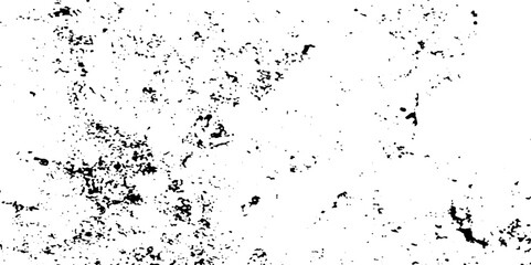 Black and white Dust overlay distress grungy effect paint. Black and white grunge seamless texture. Dust and scratches grain texture on white and black background.