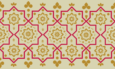 Beautiful Embroidery Floral Red, Yellow