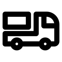 shipping and delivery regular icon