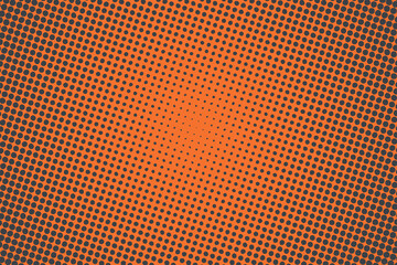 Pop art creative concept colorful comics book magazine cover. Polka dots colorful background. Cartoon halftone retro pattern. Abstract template design for poster, card, sale banner, empty bubble.