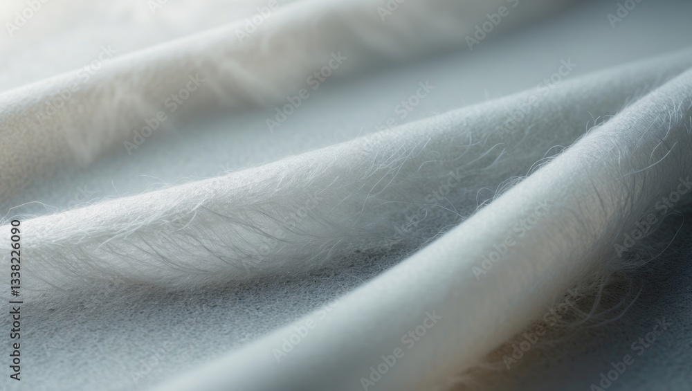 Poster felt material in white and gray. abstract background showcasing the texture of felt fabric in a gray