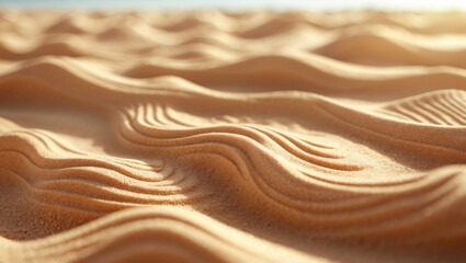 Obraz premium Sand on the beach for background. Brown beach sand texture as a backdrop. Close-up view.