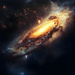Fototapeta premium A mysterious galaxy in space