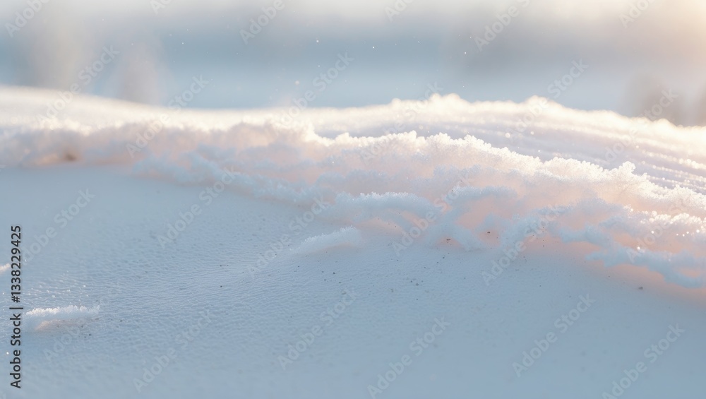 Poster natural snow texture. smooth surface of fresh, clean snow. snowy terrain. winter backdrop featuring 