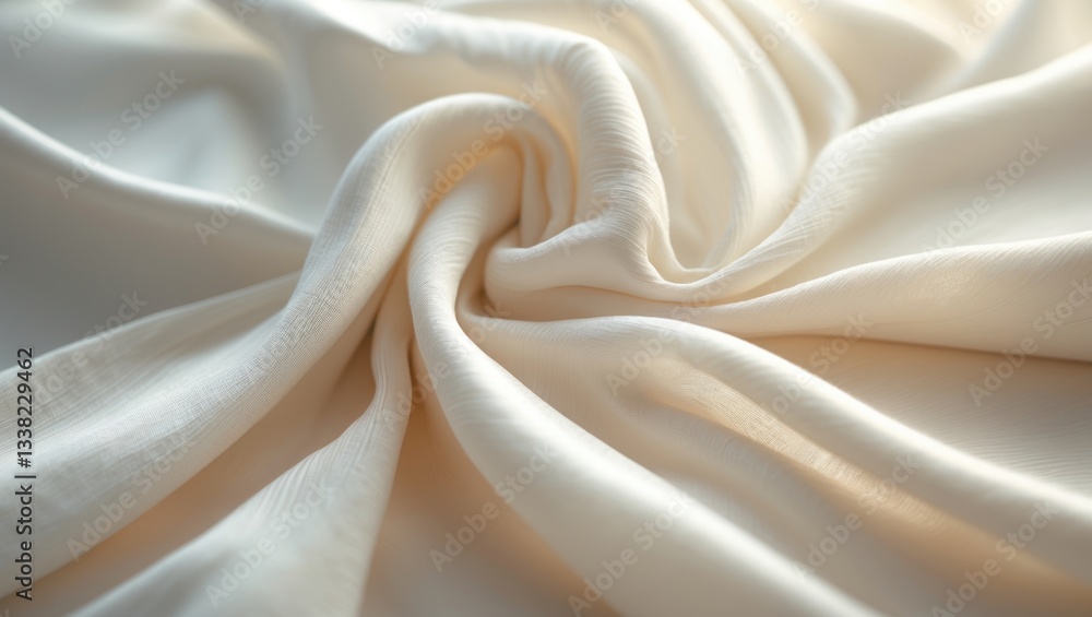 Aufkleber close-up view of fabric texture, highlighting the subtle weave and soft folds. the fabric features a