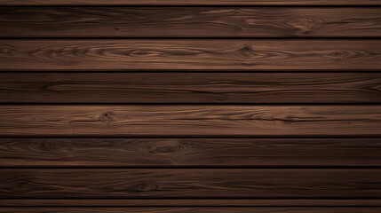 Obraz premium Dark Brown Wooden Planks Horizontal Texture Background