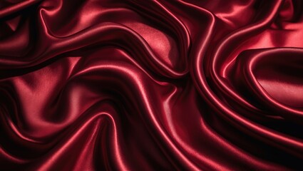 Obraz premium Lush Soft Red Satin