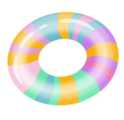 Obraz premium Colorful swimming ring 